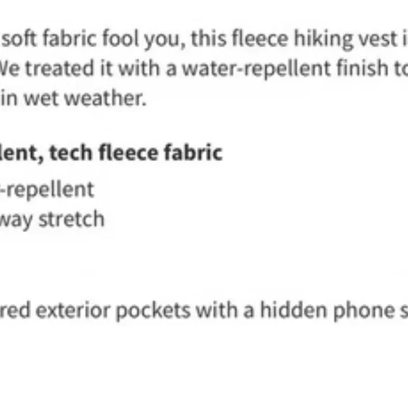 Lululemon Athletica Water Repellent Fleece Hiking Vest Peri Purple Size 8 - Picture 6 of 15